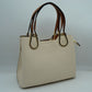 Textured Faux Leather Horseshoe Handle Women’s Tote Bag - Tote Bag