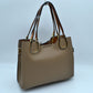 Textured Faux Leather Horseshoe Handle Women’s Tote Bag - Tote Bag
