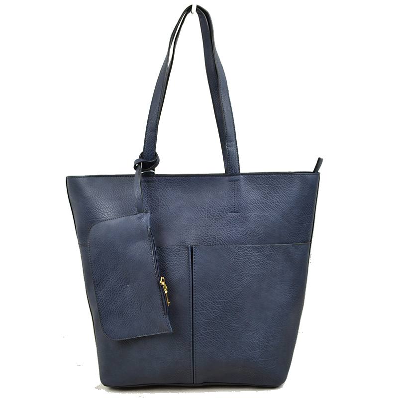 3 In 1 Large Soft Faux Leather Womens Tote Handbags - Tote Bag