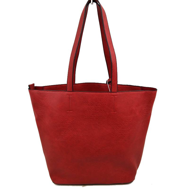 3 In 1 Large Soft Faux Leather Womens Tote Handbags - Tote Bag