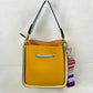 Color-Block Drawstring Bucket Bag with Multi-Strap Options - Bucket Bag