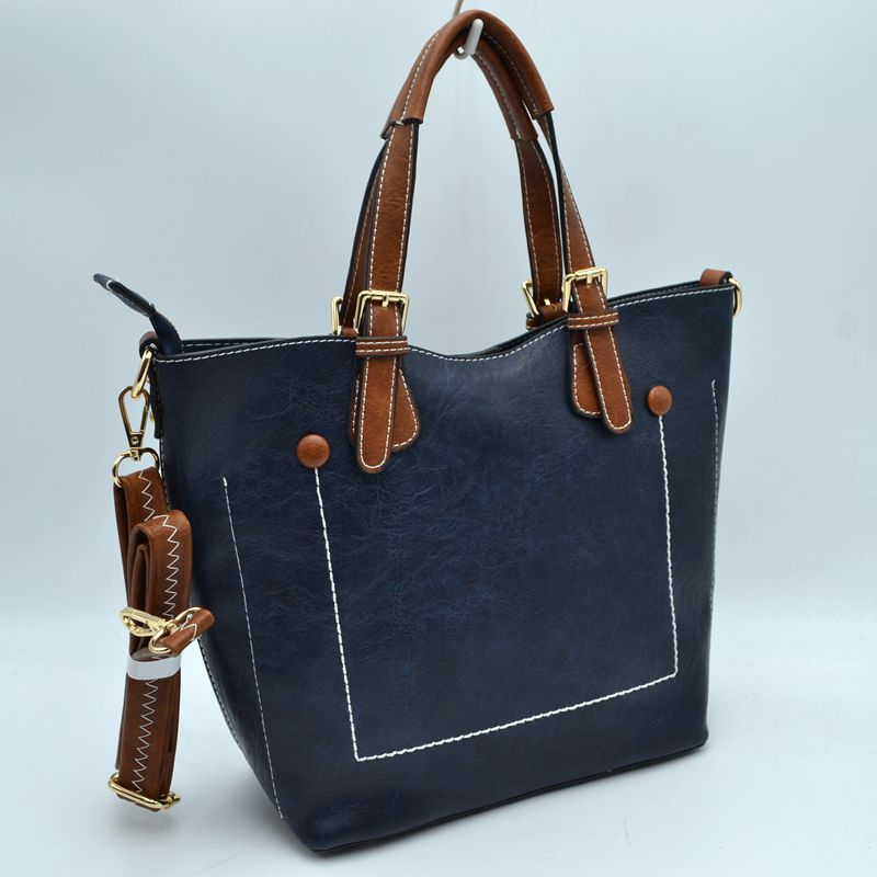 Vegan Leather Tote Shoulder Handbags For Women - Tote Bag