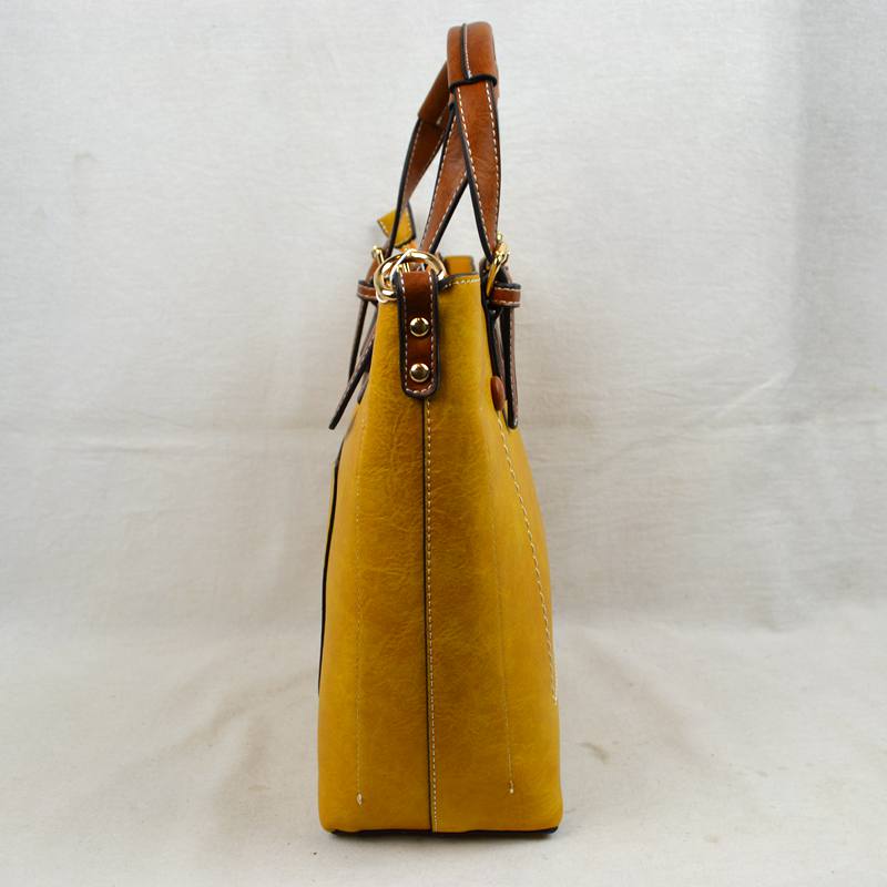 Vegan Leather Tote Shoulder Handbags For Women - Tote Bag