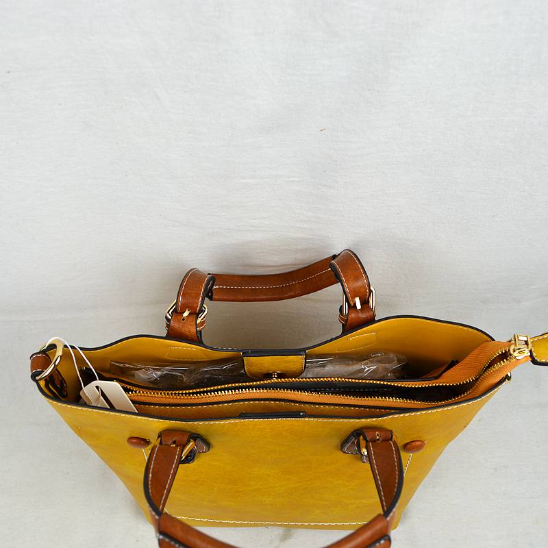 Vegan Leather Tote Shoulder Handbags For Women - Tote Bag