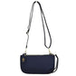 Pebbled Crossbody Clutch Bag with Removable Straps - Navy Blue - Crossbody Bag