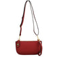 Pebbled Crossbody Clutch Bag with Removable Straps - Red - Crossbody Bag