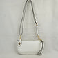 Pebbled Crossbody Clutch Bag with Removable Straps - White - Crossbody Bag