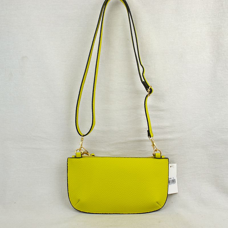 Pebbled Crossbody Clutch Bag with Removable Straps - Crossbody Bag