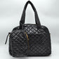 2-in-1 Large Quilted Tote Bag with Pouch - Tote Bag