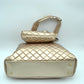 2-in-1 Large Quilted Tote Bag with Pouch - Tote Bag