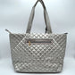 2-in-1 Large Quilted Zipper Tote with Pouch - Tote Bag