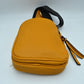 Ribbed Sling Bag with Tiered Zippers and Tassel Pulls - Sling Bag