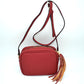 Pebbled Camera Crossbody Bag with Large Statement Tassel Accent - Crossbody Bags