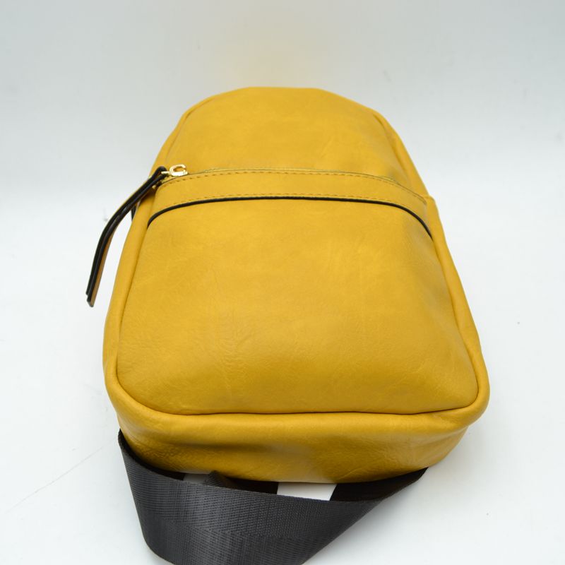 Zippered Crossbody Sling Bag with Adjustable Strap - Sling Bag