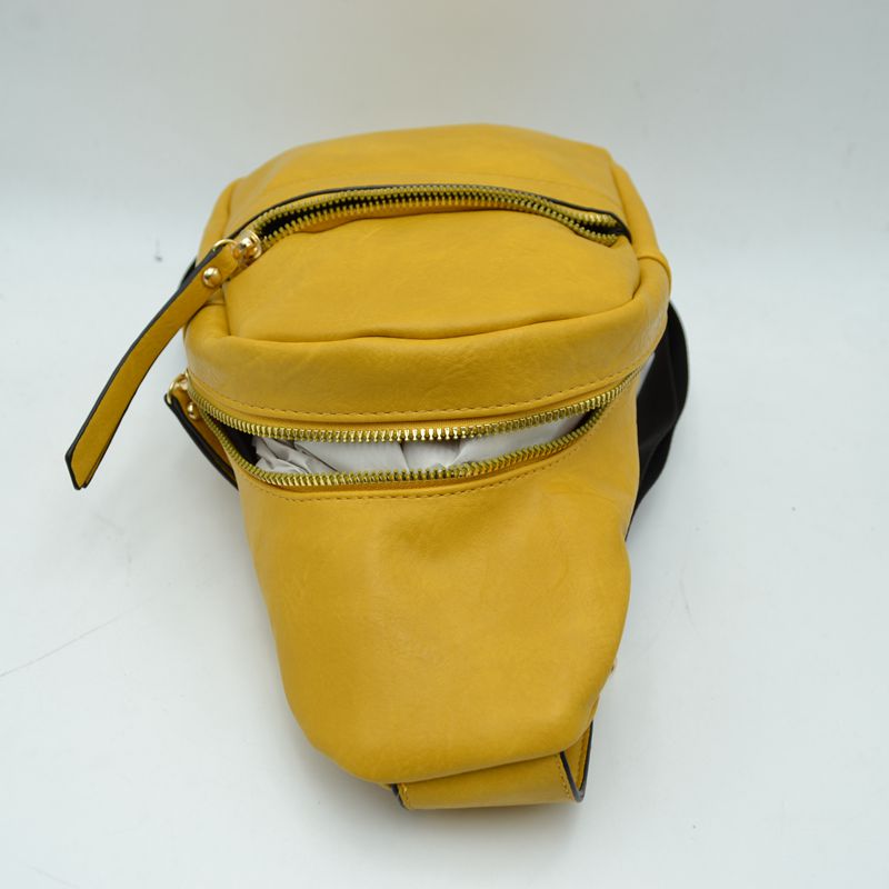Zippered Crossbody Sling Bag with Adjustable Strap - Sling Bag