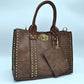 Harper Studded Turn Lock Satchel Set