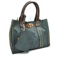 Harper Studded Turn Lock Satchel Set