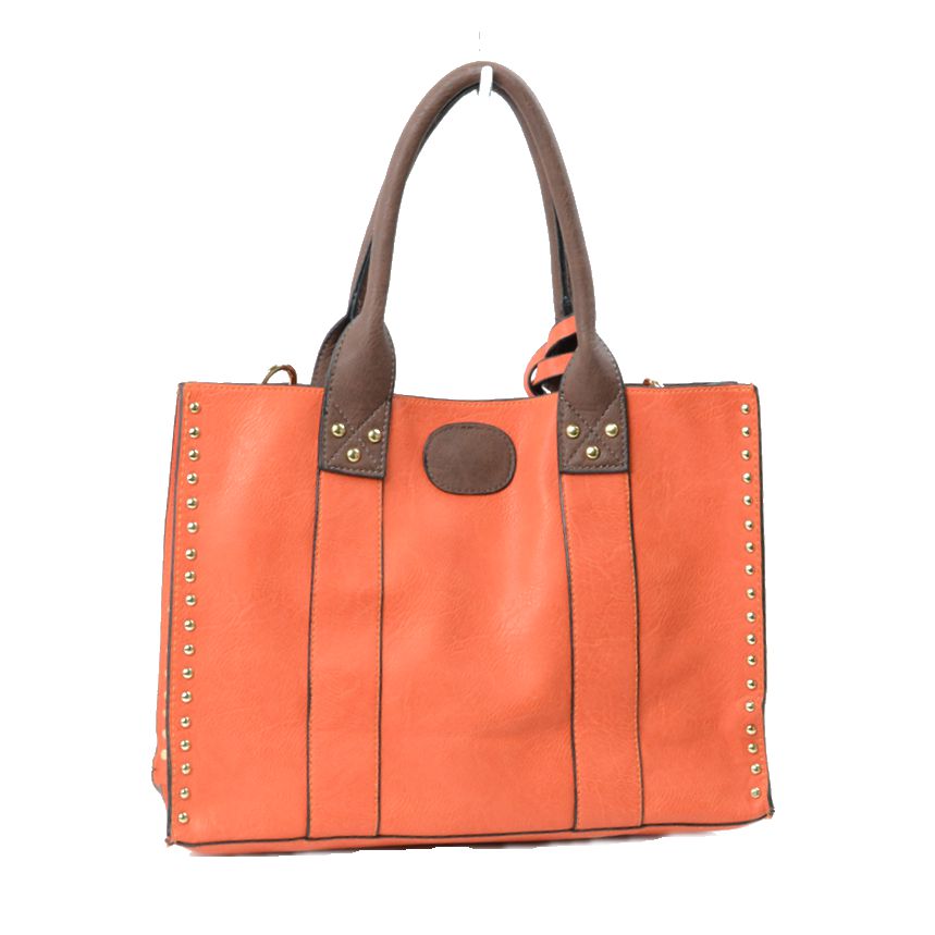Harper Studded Turn Lock Satchel Set