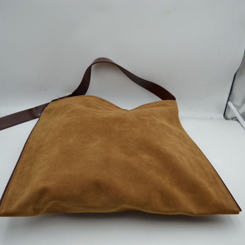 Slouchy Hobo Shoulder Bag with Adjustable Buckle Strap - Shoulder Bag