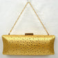 Elegant Studded Crystal Clutch Womens Evening Bag - Gold - Evening Bags