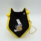 Textured Box Clutch Bag with Double Bead Clasp and Chain Strap - Clutch Bags
