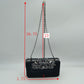 Studded Evening Clutch with Ornate Leaf Clasp Detail - Clutch Bags