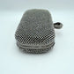 Embellished Box Clutch with Ring Top Clasp - Clutch Bags