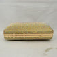 Shimmering Studded Clutch Bag with Textured O-Ring Clasp - Clutch Bags