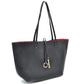 Classic Trapeze Tote Bag with Dual Handles and Ring Detail - Tote Bag