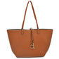 Classic Trapeze Tote Bag with Dual Handles and Ring Detail - Tote Bag
