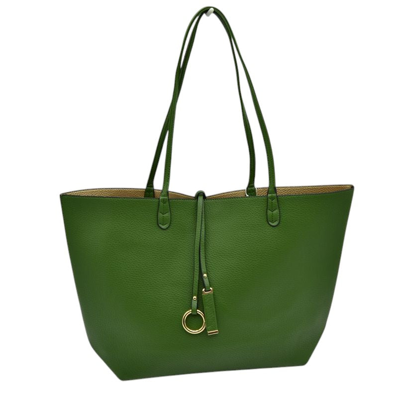 Kendra Reversible Supersoft Vegan Leather Tote Handbag