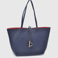 Classic Trapeze Tote Bag with Dual Handles and Ring Detail - Tote Bag