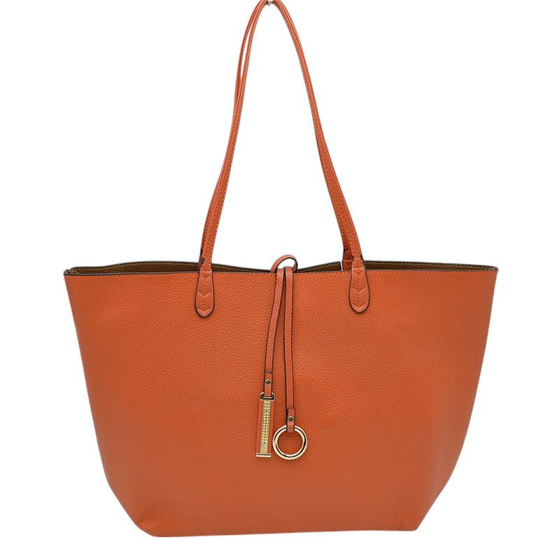 Kendra Reversible Supersoft Vegan Leather Tote Handbag