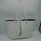 Classic Trapeze Tote Bag with Dual Handles and Ring Detail - Tote Bag