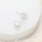 9mm Round Crystal Cubic Zirconia Stud Earrings in Clear Gift Box - Ready to Gift - Stud Earrings