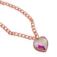 AB Gold Heart Stone Pendant Necklace is crafted from genuine sterling silver and features a statement-making heart stone centerpiece. The pendant comes with a delicate chain that can be customized for a nice fit which makes it perfect for any occasion. This is the perfect gift for someone special!