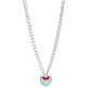 AB Rhodium Heart Stone Pendant Necklace is crafted from genuine sterling silver and features a statement-making heart stone centerpiece. The pendant comes with a delicate chain that can be customized for a nice fit which makes it perfect for any occasion. This is the perfect gift for someone special!
