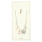 Madeline Love Antique Silver, Multi Butterfly Sea Glass Pearl Charm Station Anklet - Anklets - desc