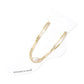 Madeline Love Gold, White Pearl Accent Beaded Layered Chain Anklet - Anklets - desc