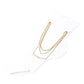 Madeline Love Gold, Pink Beaded Accent Layered Chain Anklet - Anklets - desc