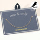 Madeline Love Gold 18K Gold Filled Box Chain Anklet
