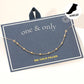 Madeline Love Gold 18K Gold Filled Dainty Beaded Station Chain Anklet