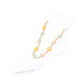 Madeline Love Gold, Light, Multi Flower Faceted Beaded Anklet - Anklets - desc