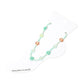 Madeline Love Gold, Mint Flower Faceted Beaded Anklet - Anklets - desc