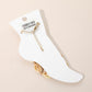 Madeline Love Beige, Cream Conch Shell Beaded Anklet - Anklets - extra