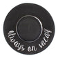 C.C Paper Brim Straw Hat With Lettering And Ribbon Band 100% Paper Straw