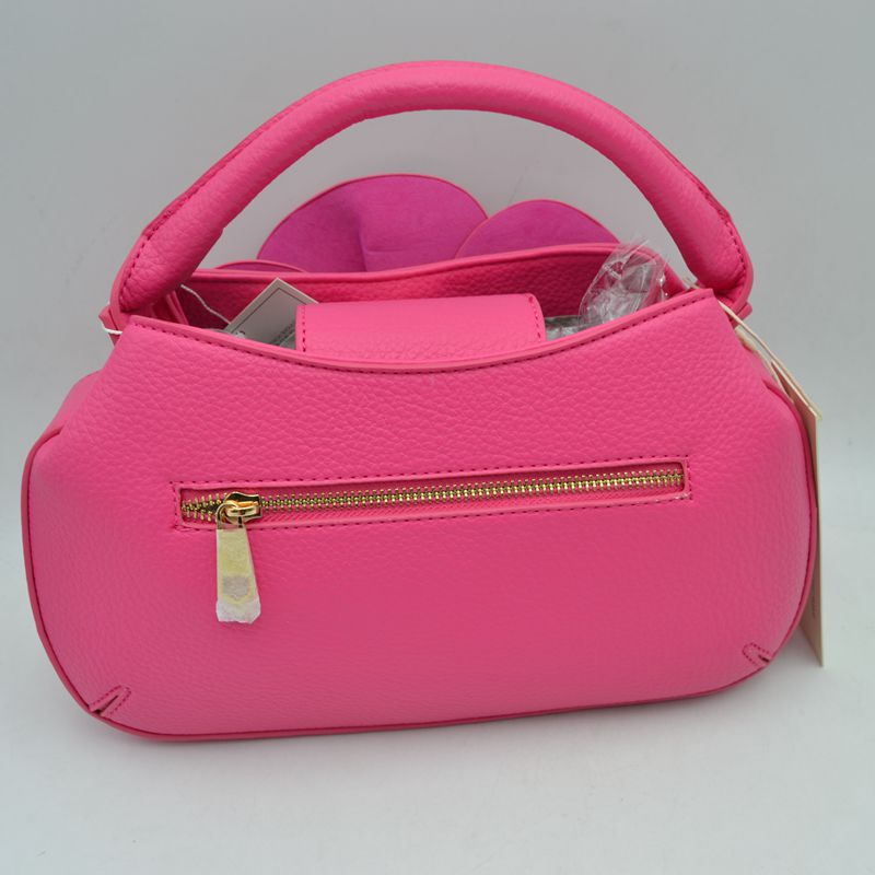 Sculptural Floral Accent Satchel – Convertible Textured Crossbody Bag - Crossbody Bags