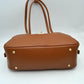 Structured Shoulder Bag with Long Double Straps and Clasp - Shoulder Bag