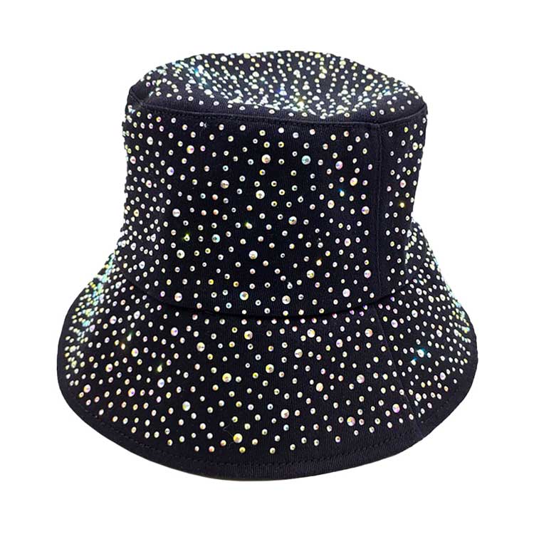 Ab Black Bling Bucket Hat, keep your styles on even when you are relaxing at the pool or playing at the beach. Large, comfortable, and perfect for keeping the sun off of your face, neck, and shoulders. Perfect summer, beach accessory. Ideal for travelers who are on vacation or just spending some time in the great outdoors.