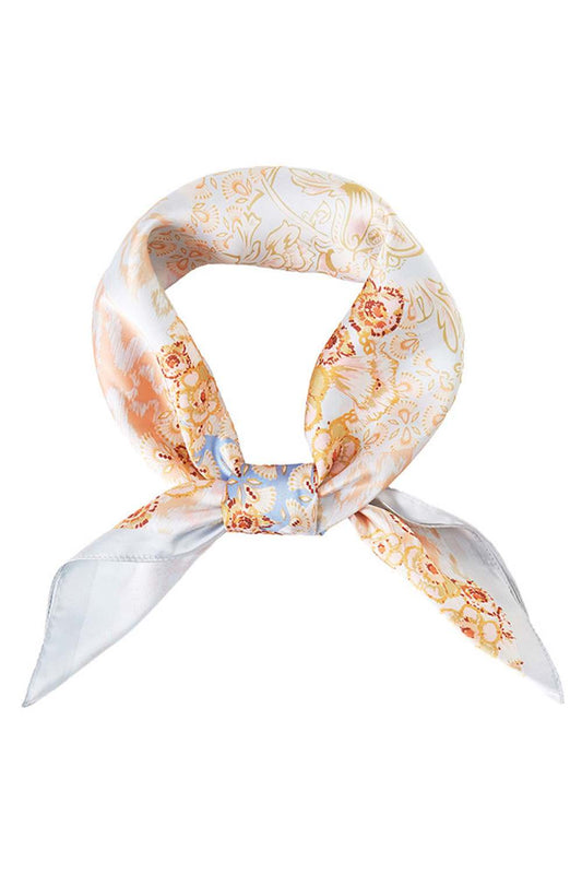 Aqua Elevate your summer style with this vibrant Abstract Floral Print Bandana Scarf. Crafted from lightweight 100% polyester, this versatile 27.5" x 27.5" square scarf is perfect for warm weather wear. Tie it around your neck, wear it as a headwrap, or style it as a chic accessory the possibilities are endless. The breathable fabric keeps you cool while the eye-catching floral design adds a pop of color to any outfit. Ideal for beach days, casual outings, or festival season.